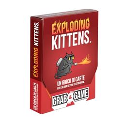 Asmodee: Exploding Kittens Grab & Game Card Game Travel Edition Party Game 2-3 spelers 7+ jaar Italiaanse editie