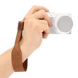 MegaGear MG1613 SLR, DSLR Dragonne en Cuir Véritable, Marron