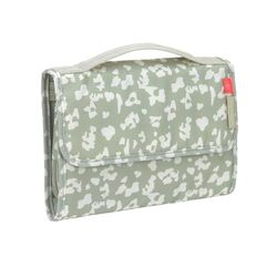 LÄSSIG Bolso cambiador con cambiador y compartimento para toallitas húmedas de viaje/Changing Pouch XL Leo light khaki
