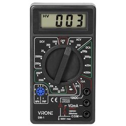 Virone DM-1 Multimetro digitale con display LCD Indicatore di Batteria Scarica