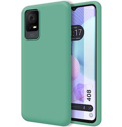 Tumundosmartphone Telefoonhoes voor TCL 408 vloeibare siliconen, ultrazacht, groen
