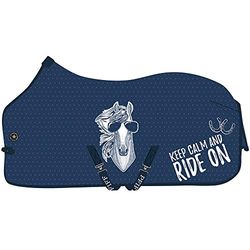 PFIFF 102657 - Coperta per mosche "Keep Calm...", blu 105
