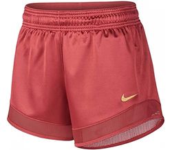 Nike W NK Short Glam, Pantaloncini Sportivi Donna, Cedar/Cedar/Metallic Gold, M