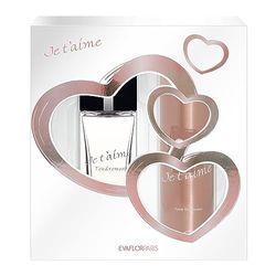 JE T'AIME Tendrement • Coffret pour Femme • Eau de Parfum 100 ml + Déodorant 150 ml • Vaporisateur • Spray • Parfum Femme • Cadeau • EVAFLORPARIS