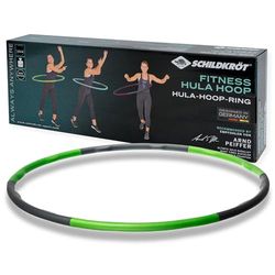 MTS Sportartikel Vertriebs GmbH, it sporting goods, MTSSS Schildkröt Fitness Hula Hoop, Cerchio per Allenamento, Pieghevole, Verde/Antracite, 960035, 0