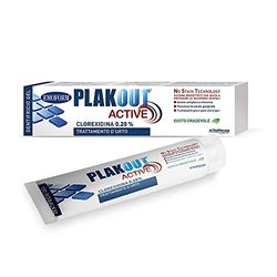 Plakout Emoform Plak Out Active, Dentifricio 0,20% Clorexidina - 75ml, Menta, Clorexidina 0,2%, 75 millilitro