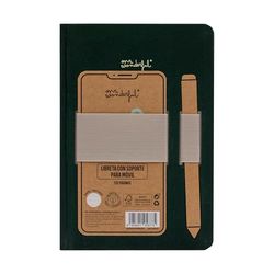 Mr. Wonderful - Carnet A5 avec support pour téléphone portable - Dite et fait - Carnet A5-120 pages en papier ligné 90 g/m²
