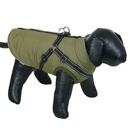 NOBBY Cappotto per cani "Salus 2 in 1", verde, 23 cm