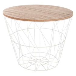 Kumi White Metal Coffee Table