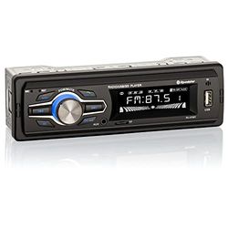 Roadstar RU-375BT Digitale autoradio AM/FM, Bluetooth handsfree, stereo-autoradio, USB-aansluiting, TF-kaartlezer, MP3-speler, LCD-scherm, afstandsbediening