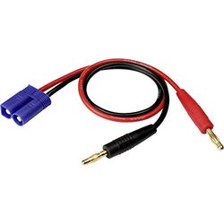 Reely Oplaadkabel [2X bananenstekker 4 mm - 1x EC5-stekker] 0,30 m 2 mm² RE-6799032