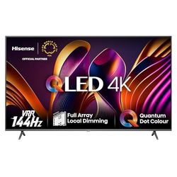 Hisense TV 65" QLED 4K 144Hz 65E77NQ PRO, Smart TV VIDAA U7, Dolby Vision IQ, HDR 10+ Adaptive, 144hz Game Mode PRO, Dolby Atmos 2.1, Alexa Built-in, Tuner DVB-T2/S2 HEVC 10, lativù 4K, 65''