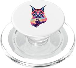 Multiple Exposure Art Caracal Caracales PopSockets PopGrip para MagSafe