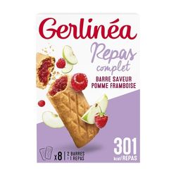 Gerlinéa Barre Repas Pomme Framboise 360 g