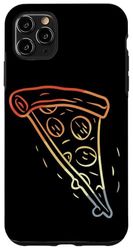 Schizzo di fetta di pizza retrò Custodia per iPhone 11 Pro Max
