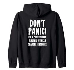 Electric Vehicle Charger Engineer Zip Hoodie