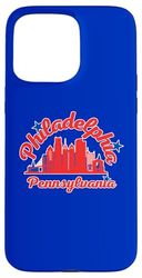 Custodia per iPhone 15 Pro Max Philadelphia Philadelphia Skyline Patriotic Vacation Souvenir