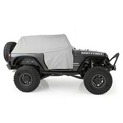 Smittybilt 1068 - Copertura per cabina impermeabile con sportello, colore: Grigio