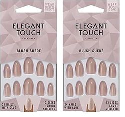 Elegant Touch Core Colour Nails Blush Suede (Pack of 2)