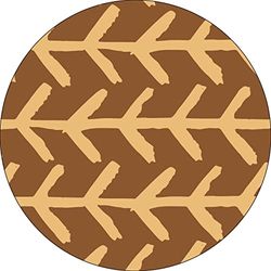 Bonateks, Ronde digitaal bedrukte muismat, antislip onderkant, voor kantoor en thuis, diameter: 22 cm