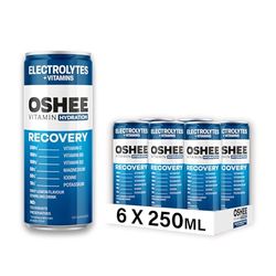 Oshee Vitamin Energy Formula Recovery 250ml (Pack of 6) - Multivitamin - Magnesium, Iodine, Potassium - Multipack