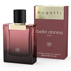 bugatti Profumo da donna bella donna intensa EdP 60 ml, sensuale Eau de Parfum da donna per ogni età e per ogni occasione, elegante combinazione di caffè, gelsomino e patchouli, floreale, terroso e