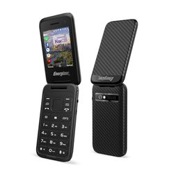 Energizer - Mobile E282SC - 4G - Teléfono móvil Flip Dual SIM (MicroSIM) - 3 años de garantía - Negro