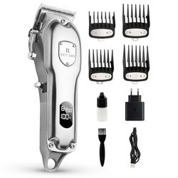 Revahs Professionele Draadloze Tondeuse voor Mannen - Baardtrimmer - Hoofd en Baard Haar Trimmer - Scheerapparaat - Beard Trimmer for Men - Hair Clipper