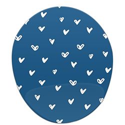 Bonamaison, Alfombrilla de ratón ergonómica con reposamuñecas, impresión Digital, antitendón, Antideslizante, para Oficina y hogar, tamaño: 20 x 23 cm
