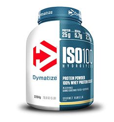 Dymatize ISO 100 Hydrolyzed Gourmet Vanilla 2264g - Hydrolysat de Protéines de Whey + Poudre d'Isolat