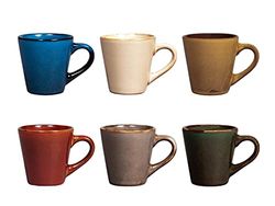 H&h set 6 tazze caff tierra assortite cc 80