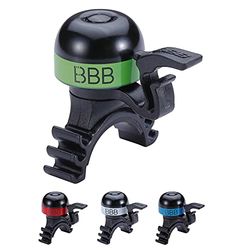 BBB Cycling MiniFit BBB-16 Mini Sonnette de Guidon de vélo Unisexe pour vélo de Route, VTT et Course Vert Taille Unique