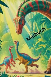 Malbuch Dinosaurier