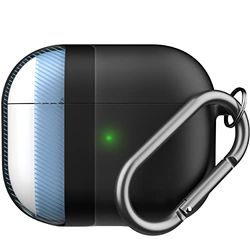 Keybudz Coque Hybride pour AirPods 3 avec Porte-clés Compatible avec AirPod Pro Noir