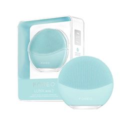 Cepillo limpiador facial FOREO LUNA mini 3, Accesorio de viaje, Masajeador facial eléctrico de silicona, Limpieza facial sencilla, Limpiador facial eléctrico, Conexión app, Mint