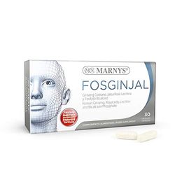 Marnys Fosginjal Ginseng y Jalea Real, Para Agilidad Mental y Física, Vitalidad en Cuerpo y Mente, 30 Cápsulas