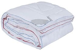 Homemania Beddekbed voor tweepersoonsbed, wit/rood/blauw, van microvezel, katoen, silicone, 190 x 215 cm, 190 x 215 cm