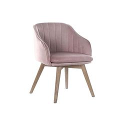 DKD Home Decor 8424001880065 Silla de Comedor, Rosa, Estandar