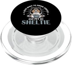 Perro pastor Sheltie Shetland PopSockets PopGrip para MagSafe