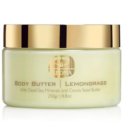 Kedma - Body Butter Lemongrass - Hydrating Body Butter with Cocoa Butter and Dead Sea Minerals - For Dry Skin - 250g