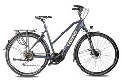 Head E Revelo 2.0 Joy Bicicleta de Trekking eléctrica, Mujeres, Gris Mate, 46