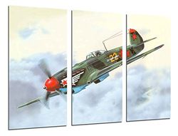 Quadro fotográfico aviação, desenhos aviões antigos, aviões de guerra tamanho total: 97 x 62 cm XXL