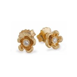 Pandora 250248D - Pendientes de oro amarillo de 14 quilates