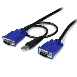 Com Geïntegreerde USB. 6ft - VGA zwart