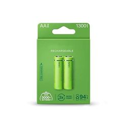 AA 1 300 mAh uppladdningsbart batteri förinstallerat från fabrik, Blister 2 batterier