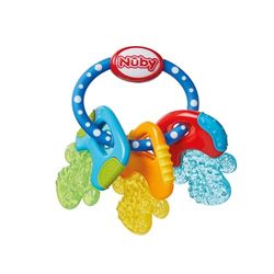 Nuby - IcyBite Mordedor bebé refrigerador com gel PurICE - alívio para gengivas sensíveis e molares - mordedor frio bebé com texturas sensoriais - brinquedos sensoriais a partir de 3 meses - cores