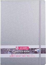 Talens Art Creation Cuaderno de bocetos 80 hojas, 21 cm x 30 cm, plata brillante