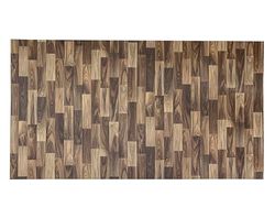 Tadi & Imperio1979 Tapis Vinyle Vintage, Bois foncé à Fines Lames, 140 x 200 cm