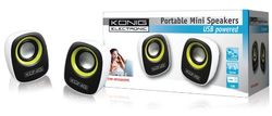 Set di speaker casse portatili usb colore giallo