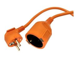 Prolunga da 25 m, cavo 3 x 1,5 mm, 16 A, colore arancione, ideale per collegare dispositivi elettrici in esterni e interni.